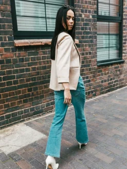 Roman Natural Petite Suedette Blazer