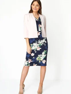 Roman Pink 3/4 Sleeve Rochette Jacket