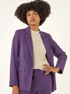 Roman Purple Tailored Collar & Revere Blazer