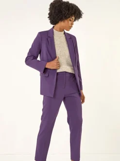Roman Purple Tailored Collar & Revere Blazer