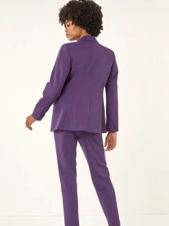 Roman Purple Tailored Collar & Revere Blazer