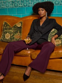 Roman Red Jet Pocket Bootleg Trousers