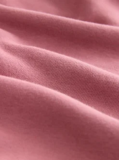 Rose Pink Relaxed Fit Heavyweight Longline Hoodie