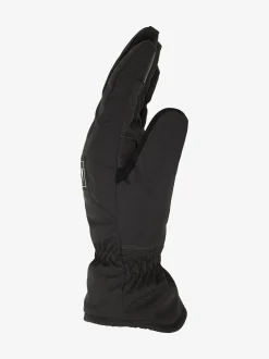 Roxy Black Freshfield Logo Ski Gloves
