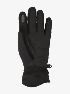 Roxy Black Freshfield Logo Ski Gloves