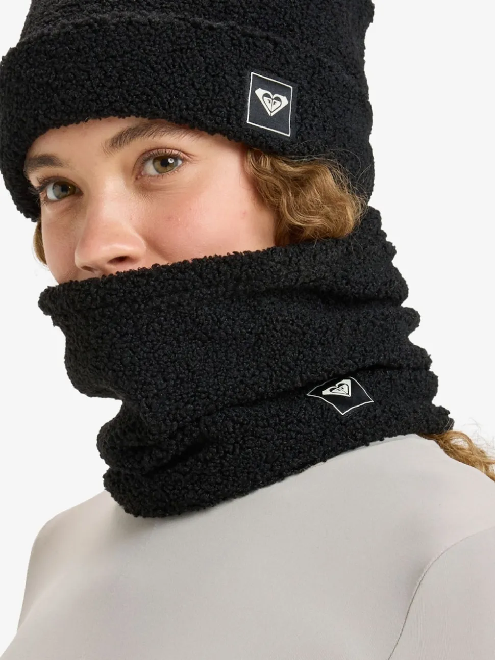 Roxy Black Valwood Ski Collar