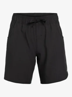 Roxy Black Wave 7 Inch Long Logo Board Shorts