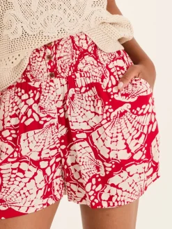Rust Red Mono Shell Flippy Shorts