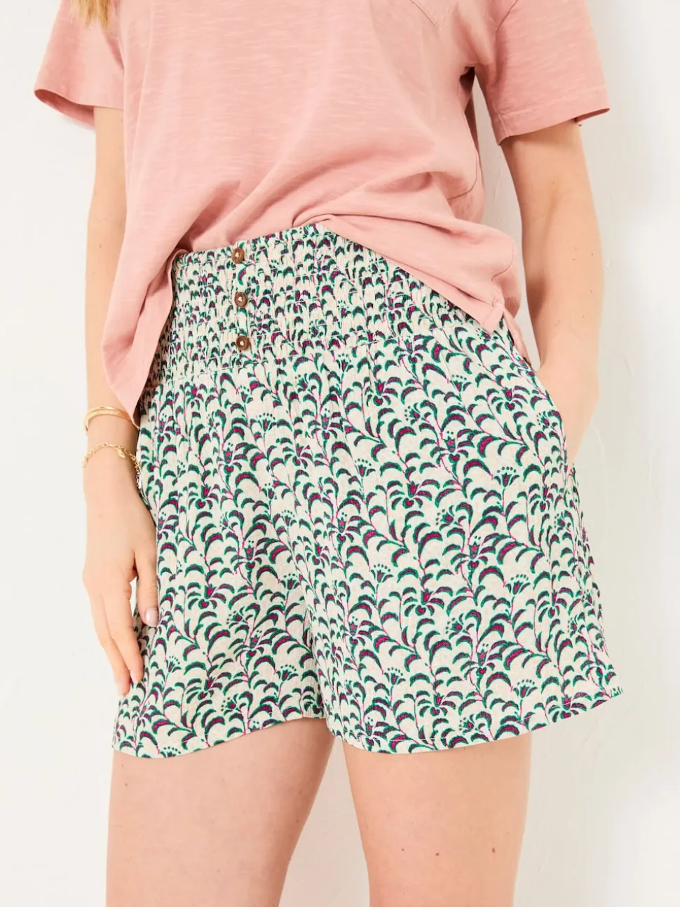 Rylee Multi Vine Floral Flippy Shorts