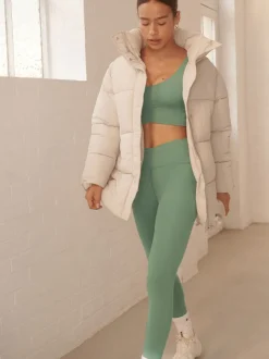 Sage Green Balance Wrap Front Yoga Leggings