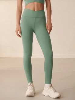 Sage Green Balance Wrap Front Yoga Leggings