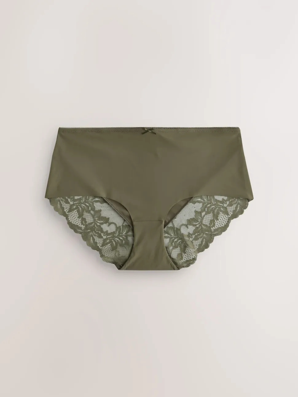 Sage Green Midi No VPL Lace Back Briefs 5 Pack