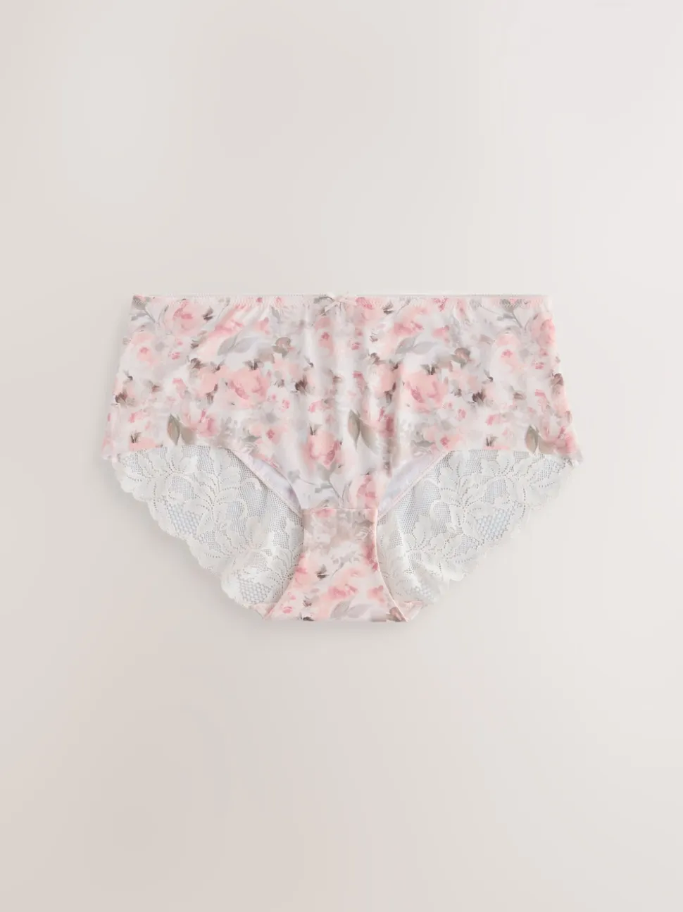 Sage Green Midi No VPL Lace Back Briefs 5 Pack