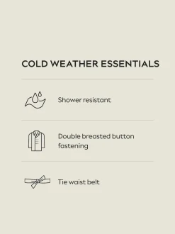 Sand Shower Resistant Trench Coat