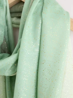 Scattered Sage Foil Lightweight Scarf