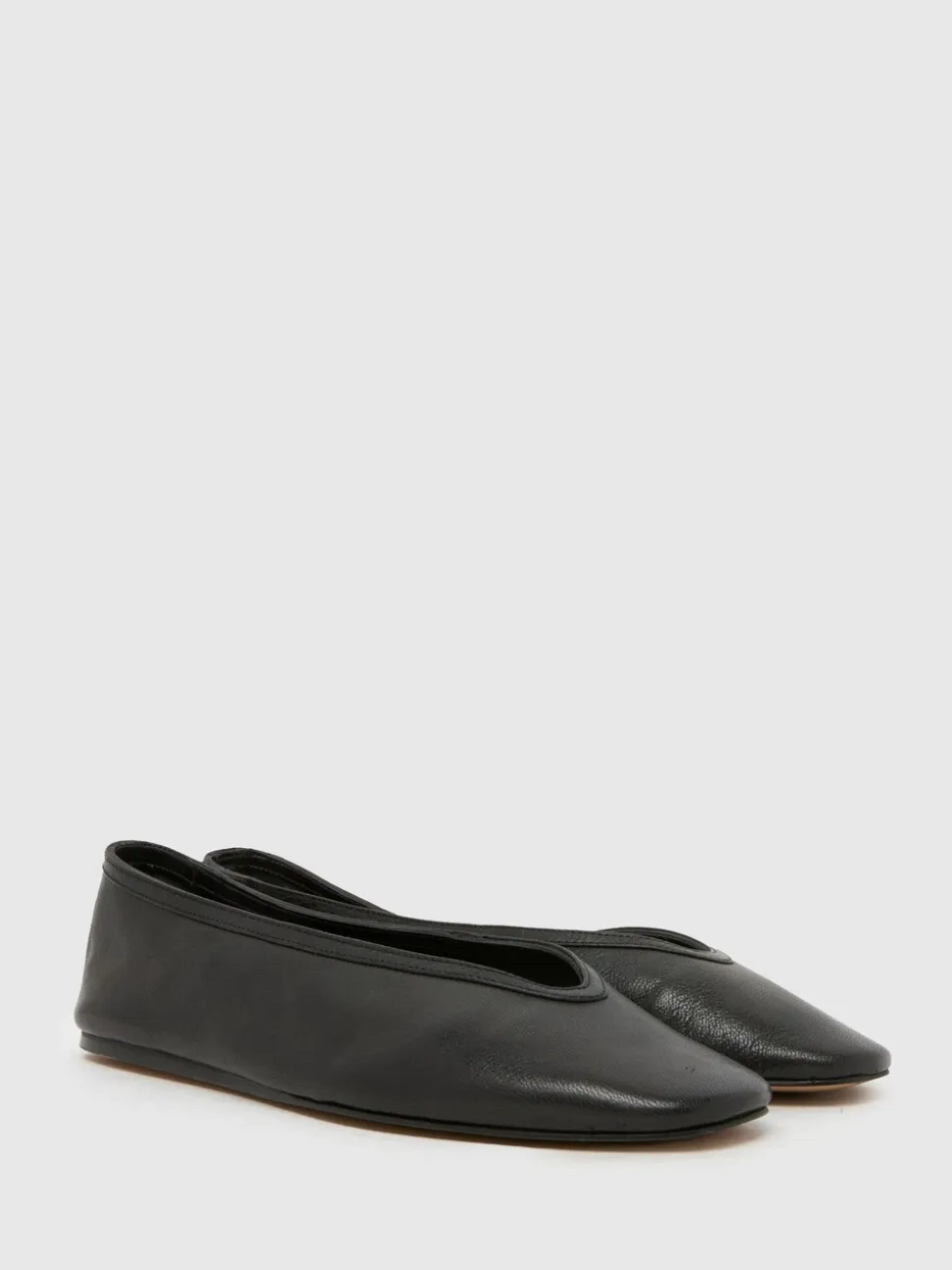 Schuh Black Lessie Suede Ballet Shoes