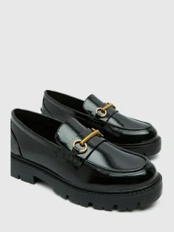 Schuh Black Lex Snaffle Loafers