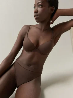 self. Bitter Chocolate Nude T Shirt Bra