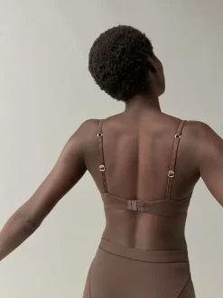 self. Bitter Chocolate Nude T Shirt Bra