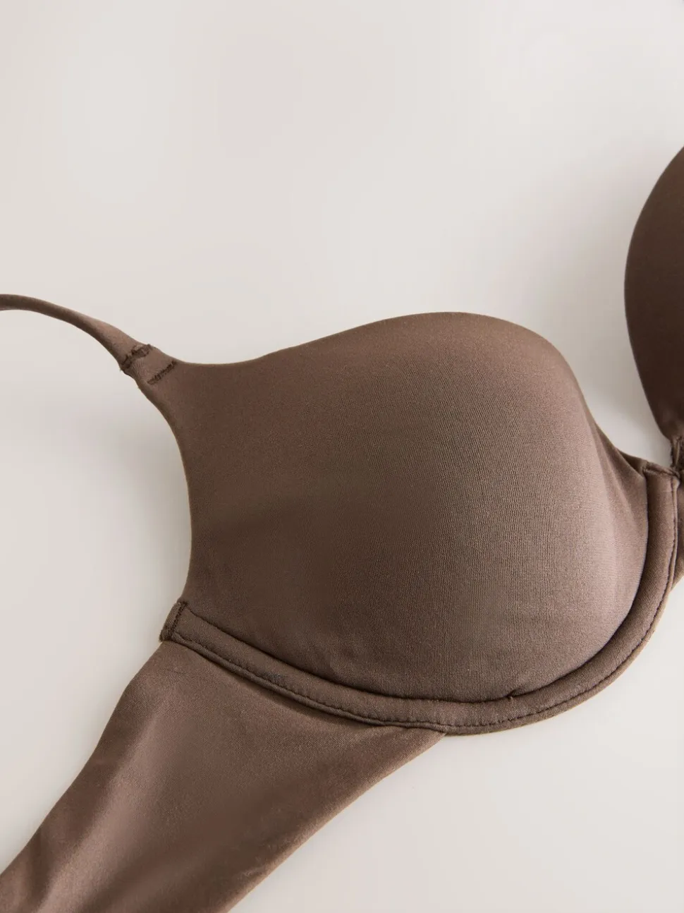 self. Bitter Chocolate Nude T Shirt Bra