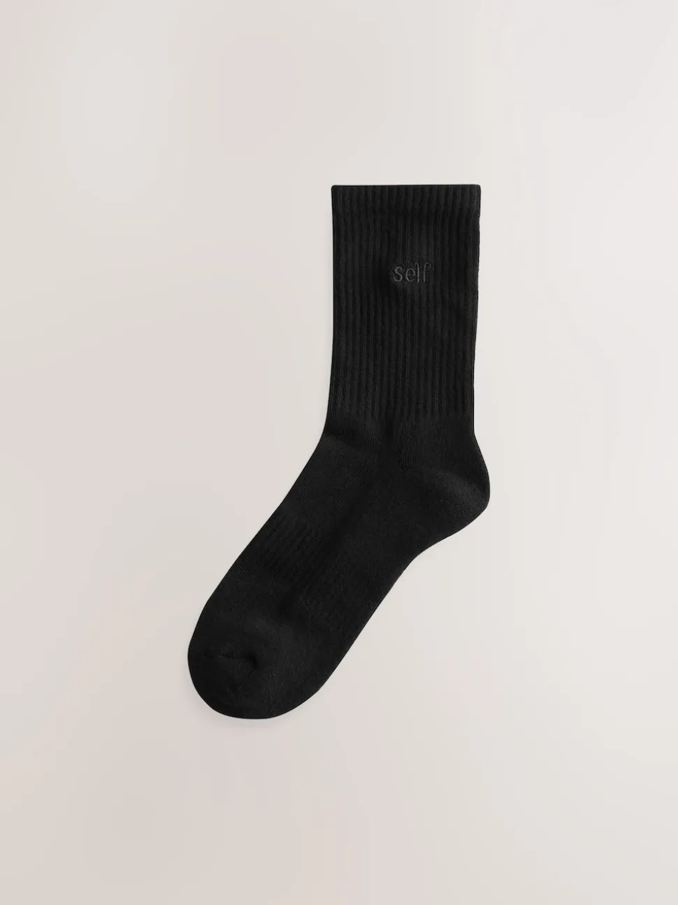 self. Black 3 Pack Cushion Sole Lounge Ankle Socks 3 Pack