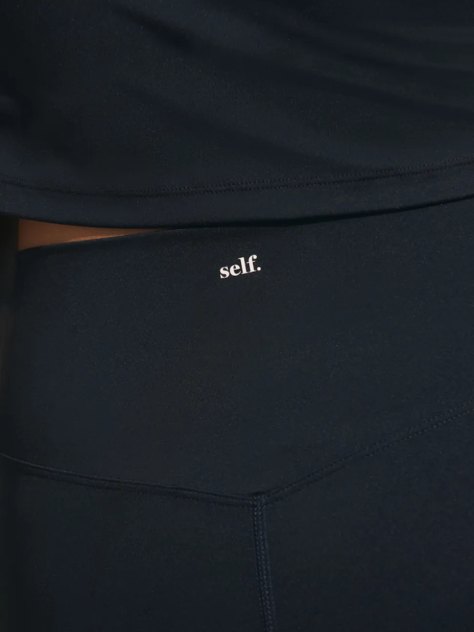 self. Black High Waist Leggings