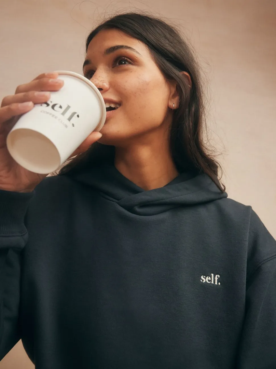 self. Black Hoodie
