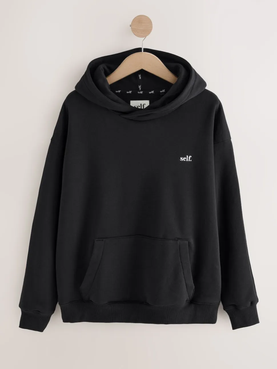 self. Black Hoodie