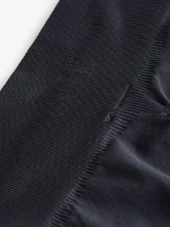 self. Black Seamless Bum Scrunch Leggings