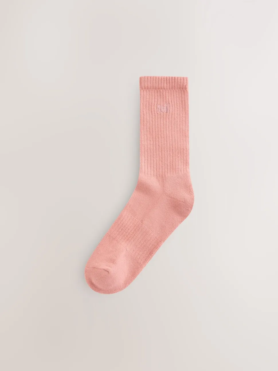 self. Choc/Neutral/Pink 3 Pack Cushion Sole Lounge Ankle Socks 3 Pack