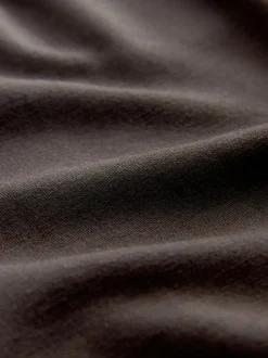 self. Chocolate Brown Barrell Leg Knitted Joggers