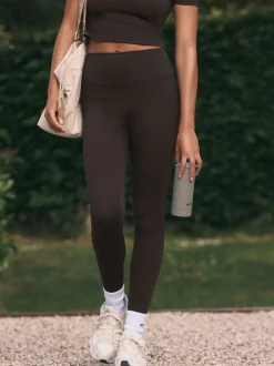 self. Chocolate High Waist Leggings