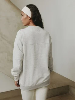 self. Grey Boucle Sweatshirt