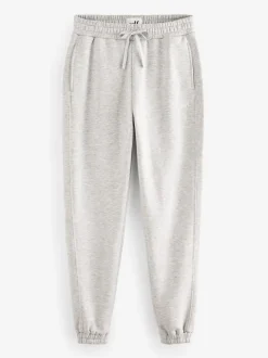 self. Grey Cuffed Joggers