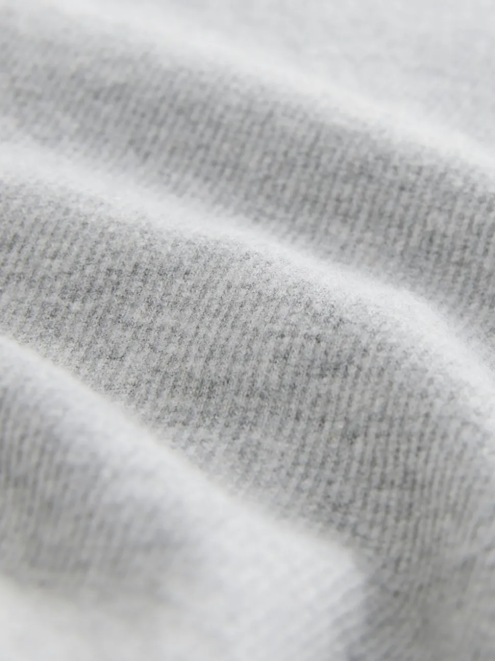 self. Grey Marl Cotton Rib Scoop Neck Vest