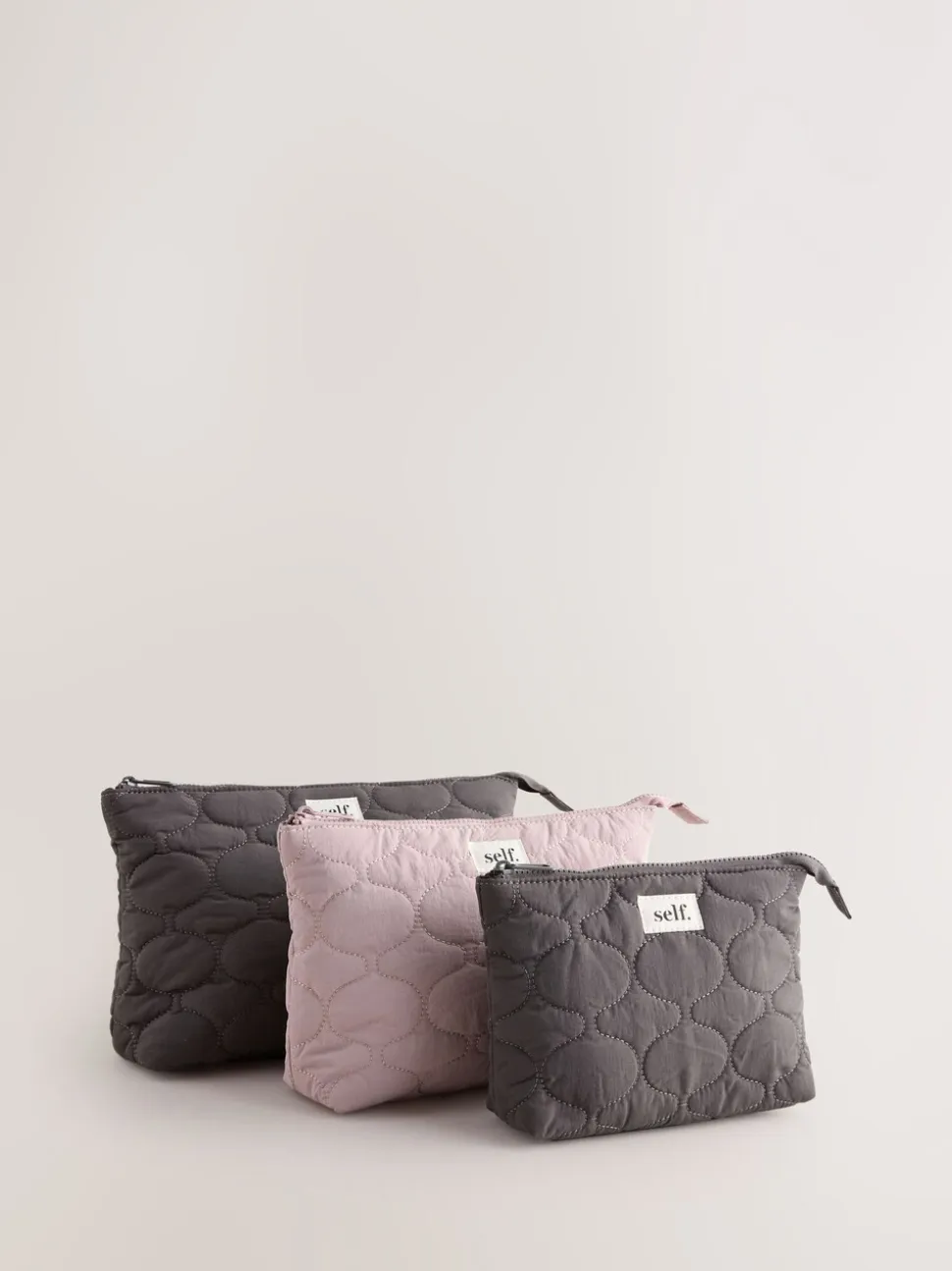 self. Grey Pouch Set 3 Pack