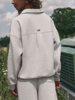 self. Grey Rugby Sweatshirt