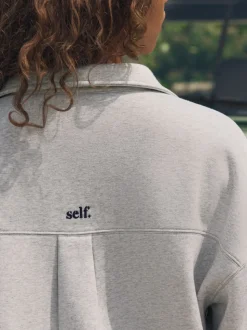 self. Grey Rugby Sweatshirt