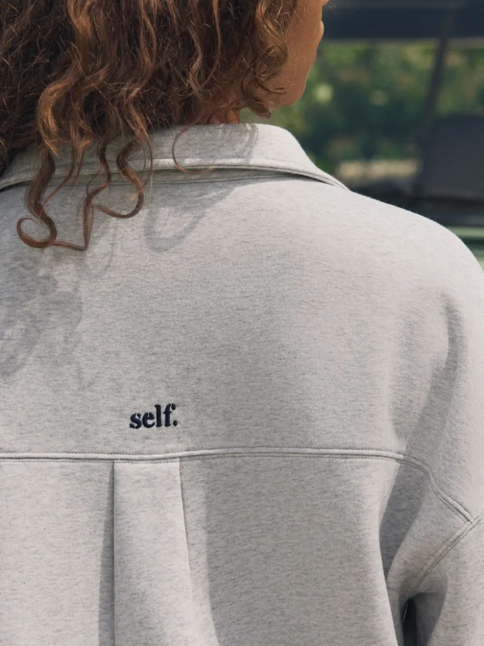 self. Grey Rugby Sweatshirt