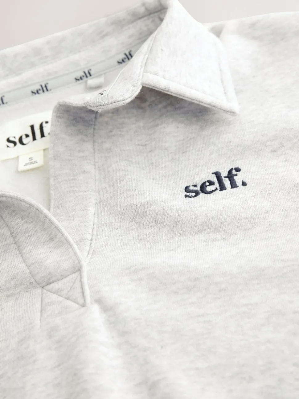 self. Grey Rugby Sweatshirt
