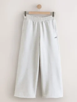 self. Grey Wide Leg Joggers