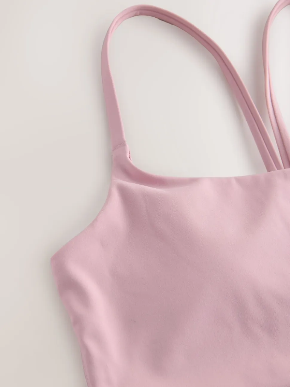 self. Lilac Purple Strappy Non Wire Sports Bra