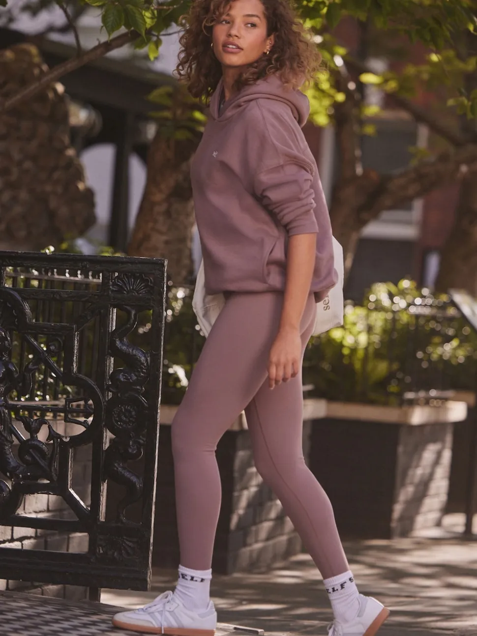 self. Mauve High Waist Leggings