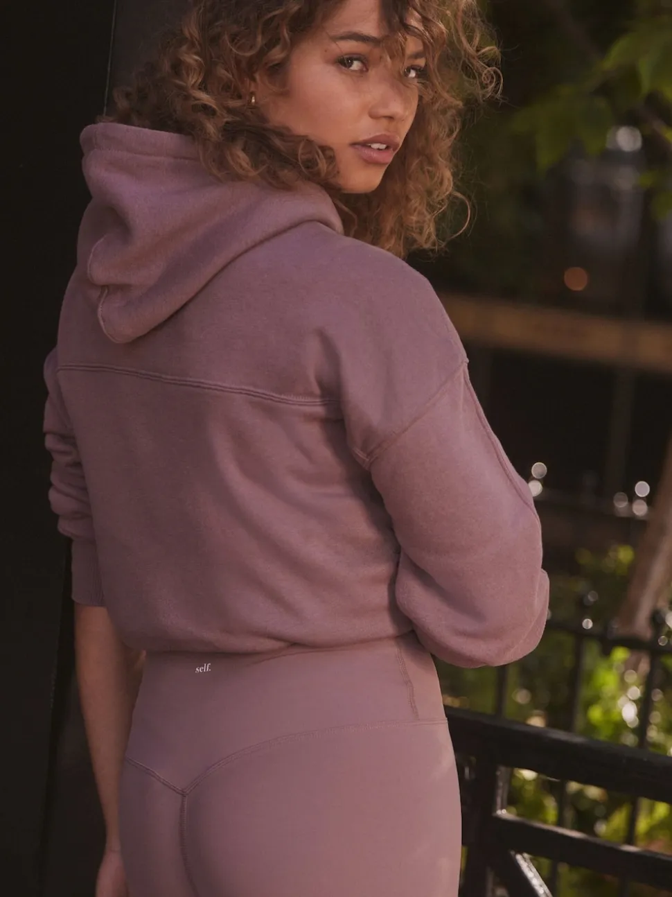 self. Mauve High Waist Leggings