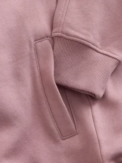 self. Mauve Purple Boucle Sweatshirt