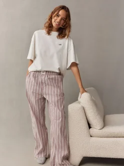 self. Mauve Short Sleeve Pyjamas
