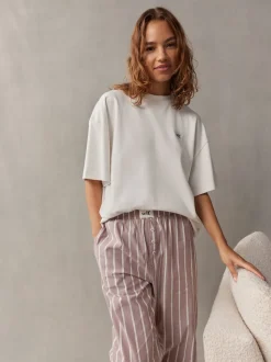 self. Mauve Short Sleeve Pyjamas