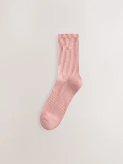 self. Mauve/Grey/Cream 3 Pack Cushion Sole Lounge Ankle Socks 3 Pack