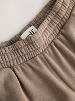 self. Mink Brown Wide Leg Joggers