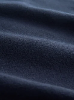 self. Navy Barrell Leg Knitted Joggers